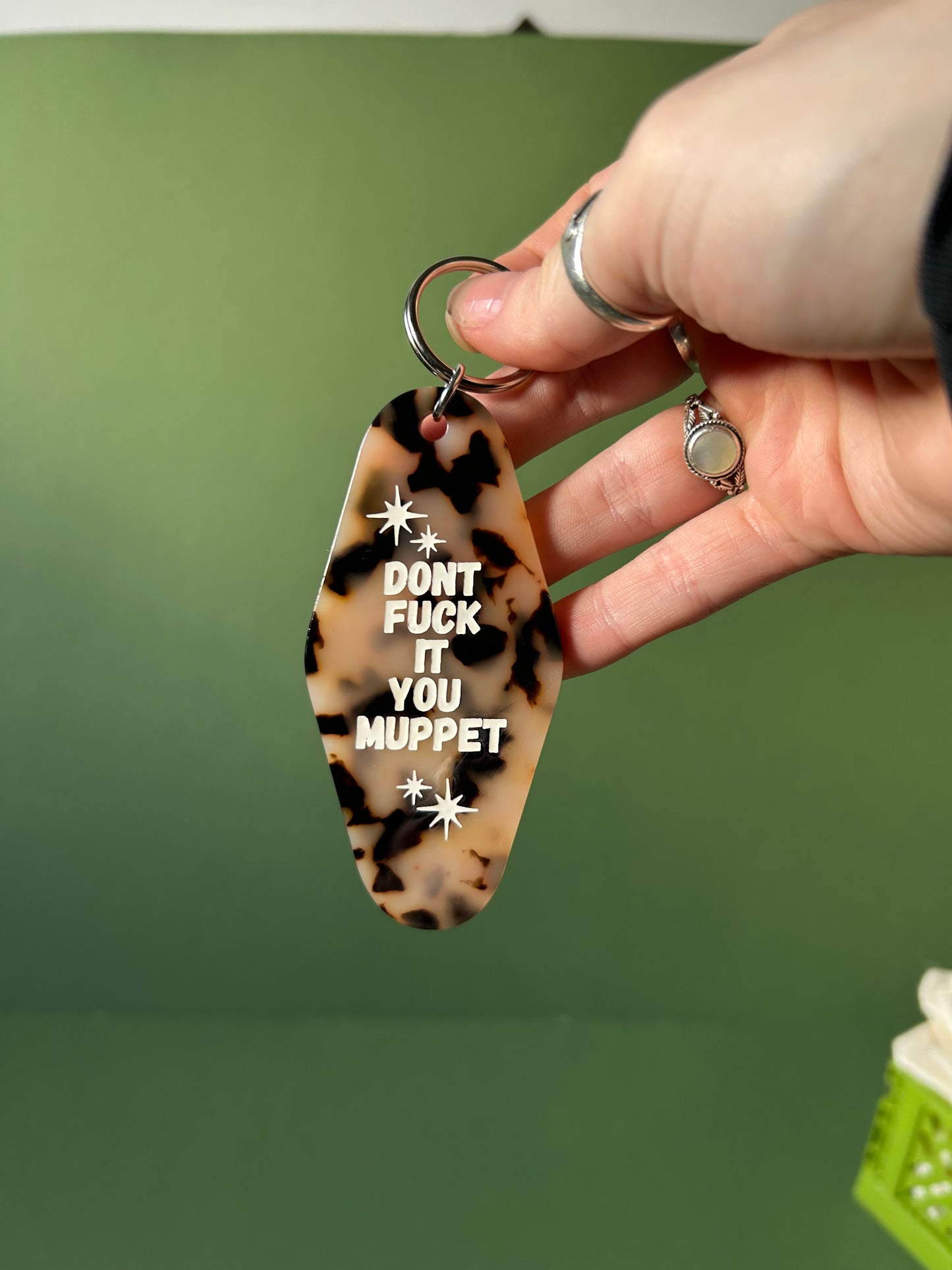 YOU MUPPET motel keyring