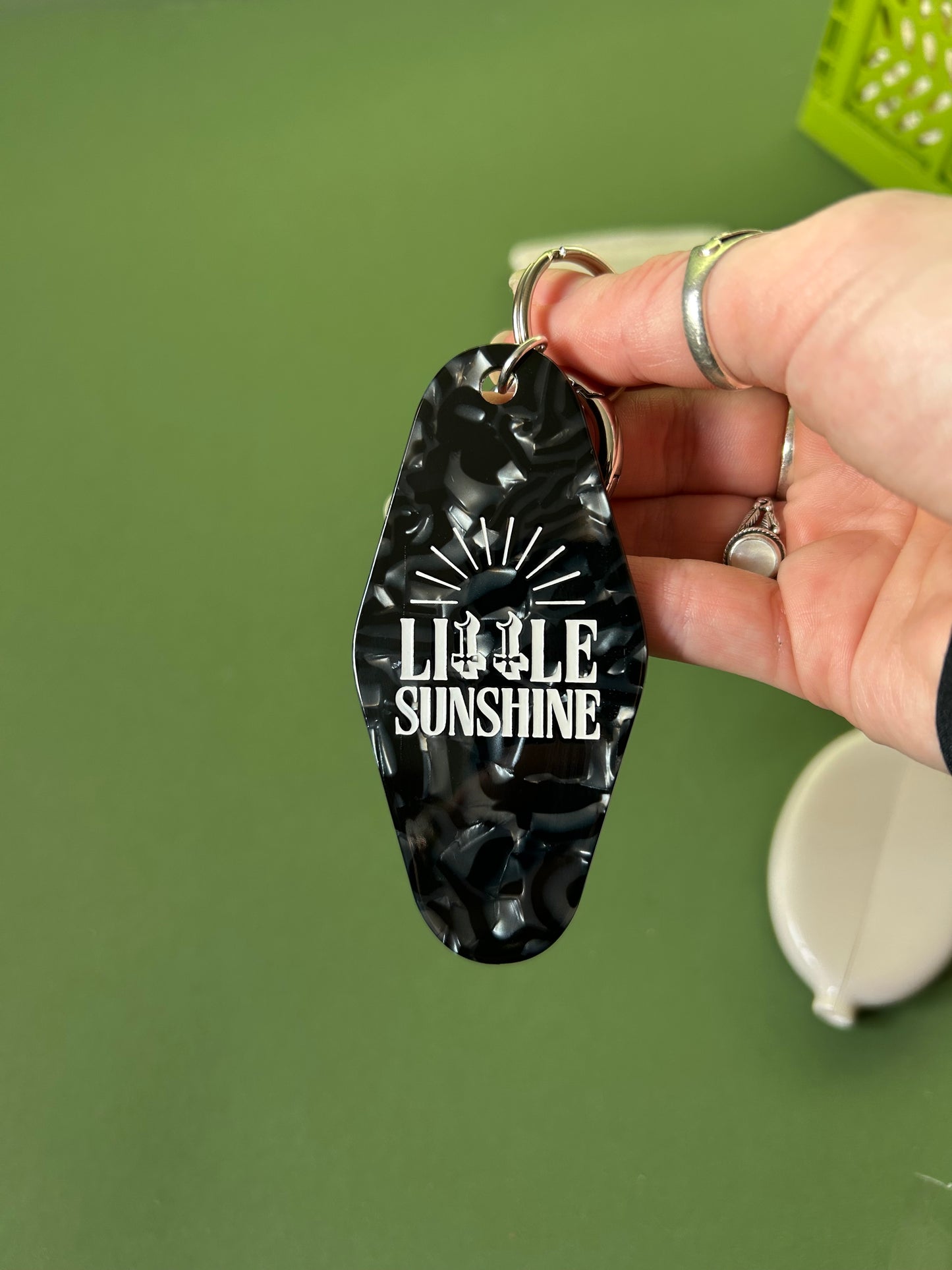 LITTLE SUNSHINE motel keyring