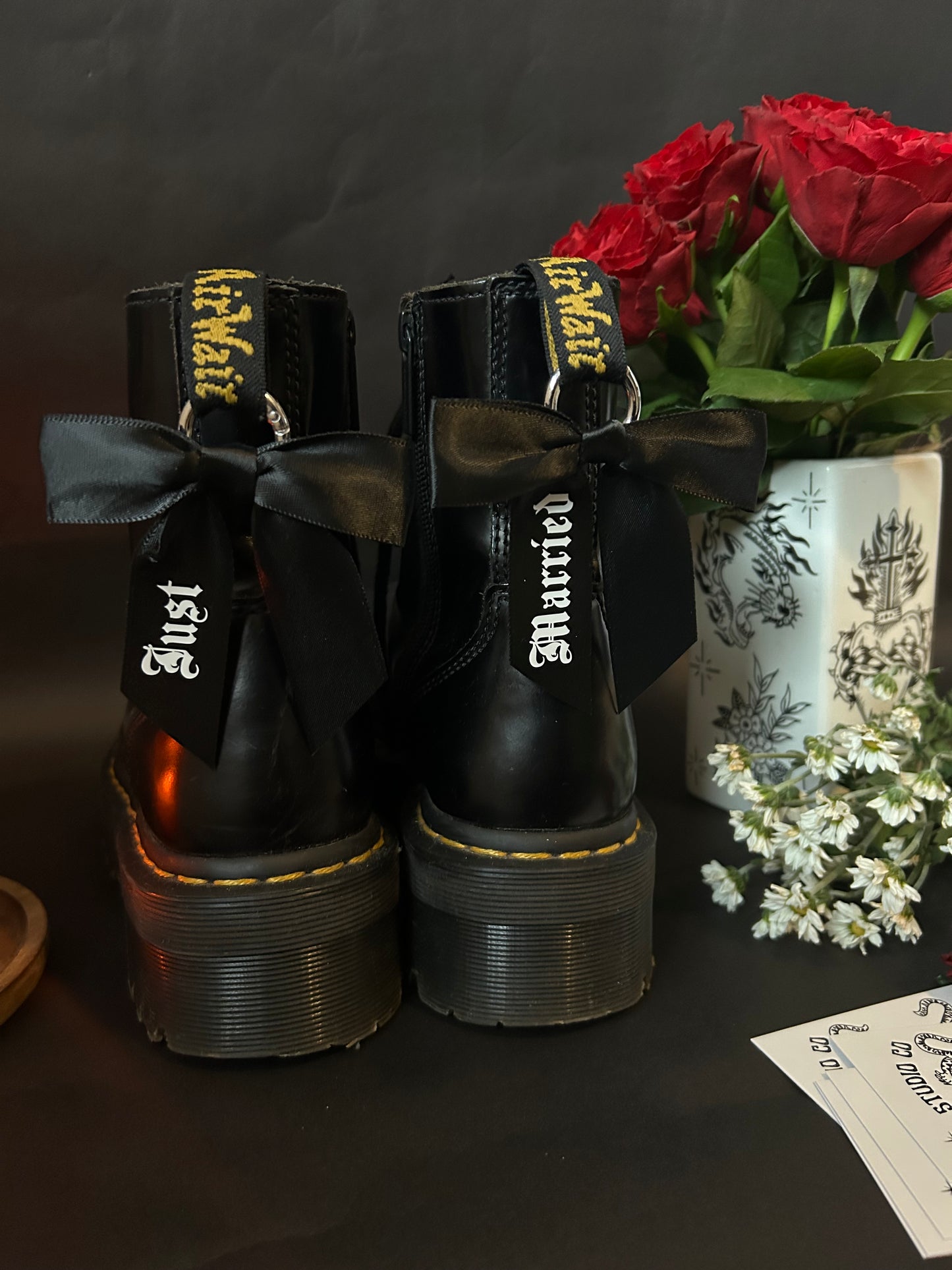Just married boot charms