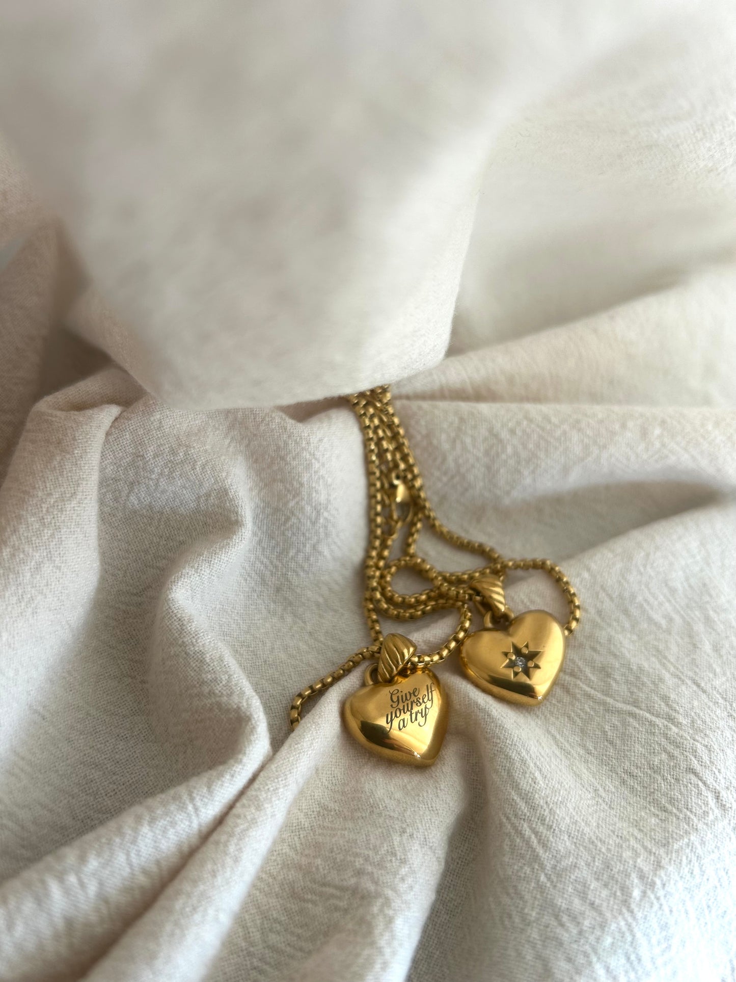 PRE ORDER Gold give yourself a try necklace