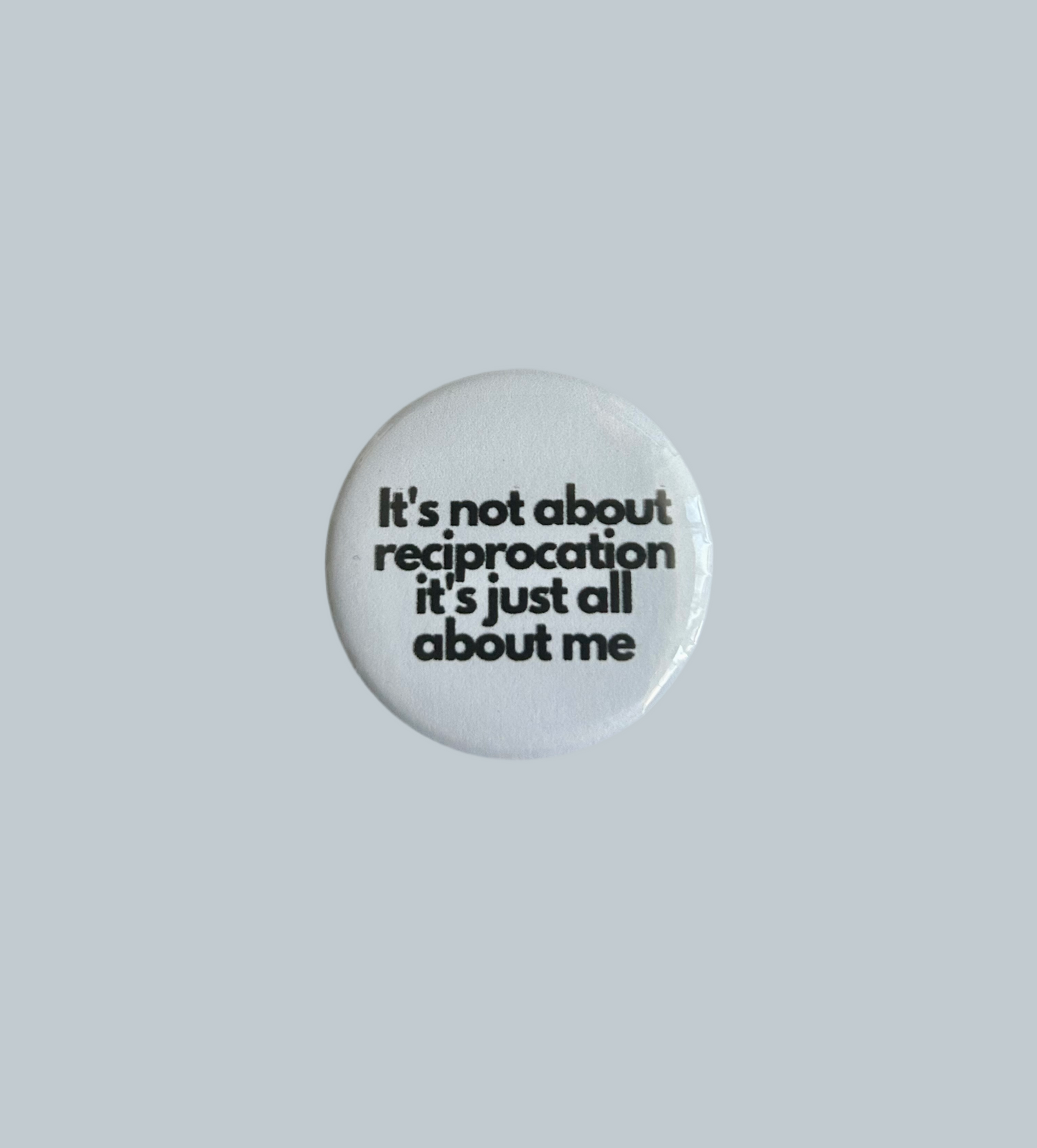 all about me pin badge