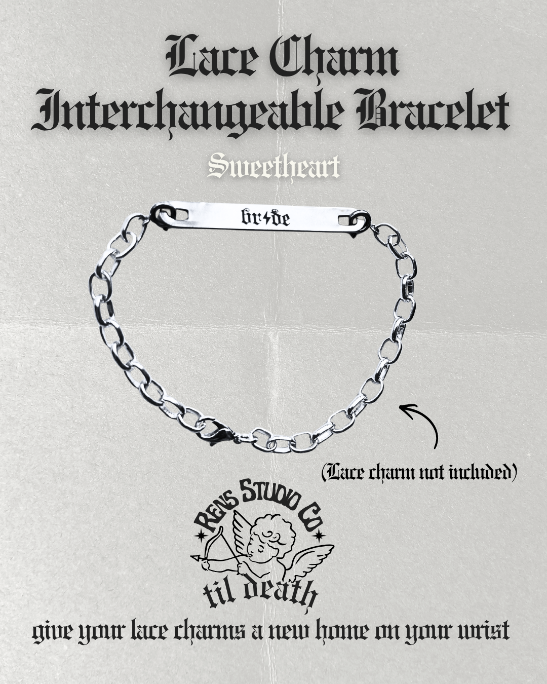 Sweetheart Bracelet Connecter for Lace charms