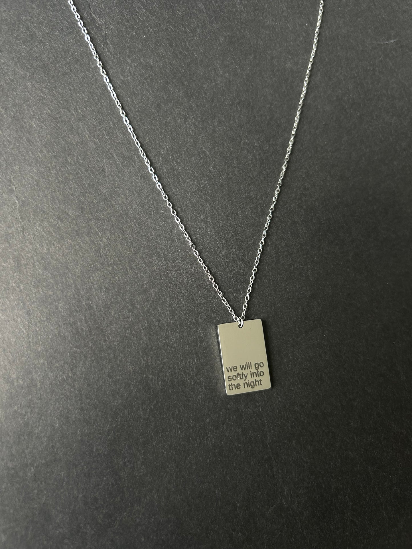 SOFLTY silver necklace.