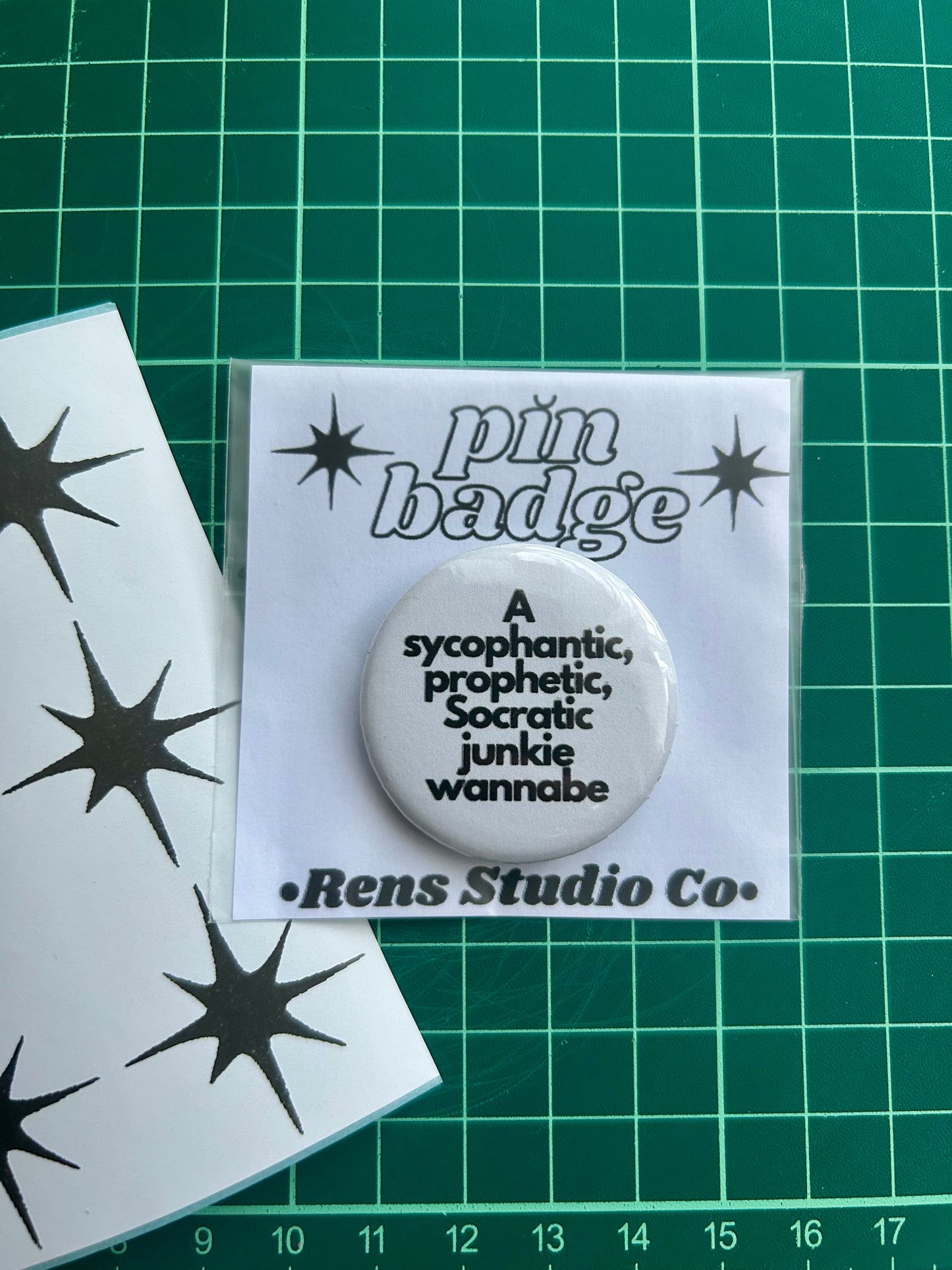 wannabe pin badge