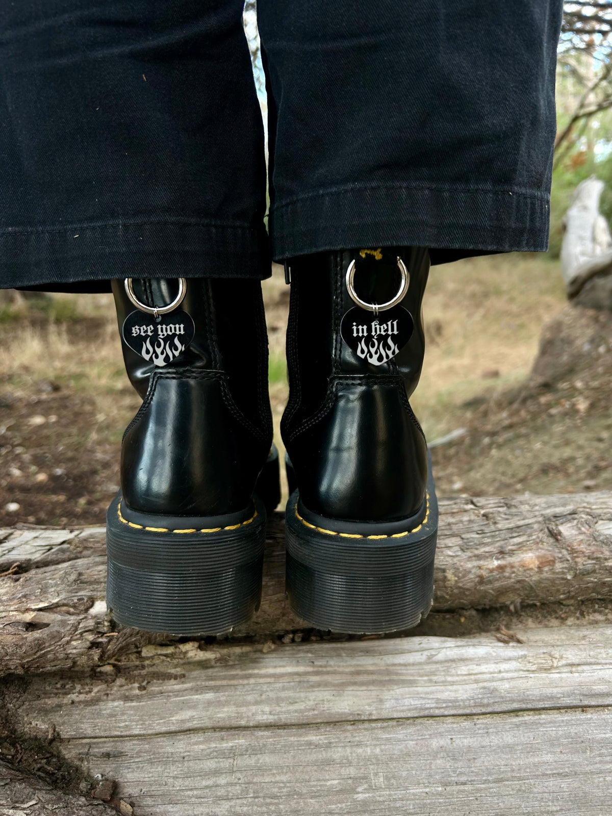 See you in hell dr marten charms.