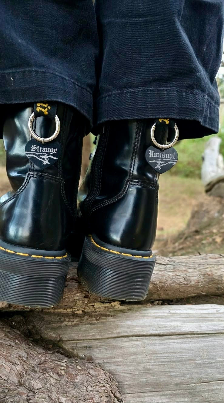 Unusually strange dr marten charms.