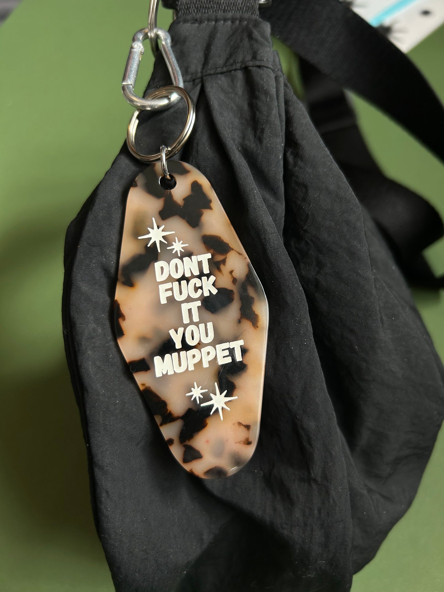 YOU MUPPET motel keyring