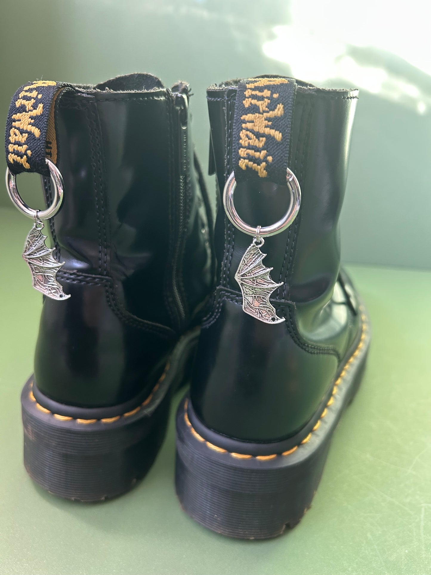 Bat wings boot charms