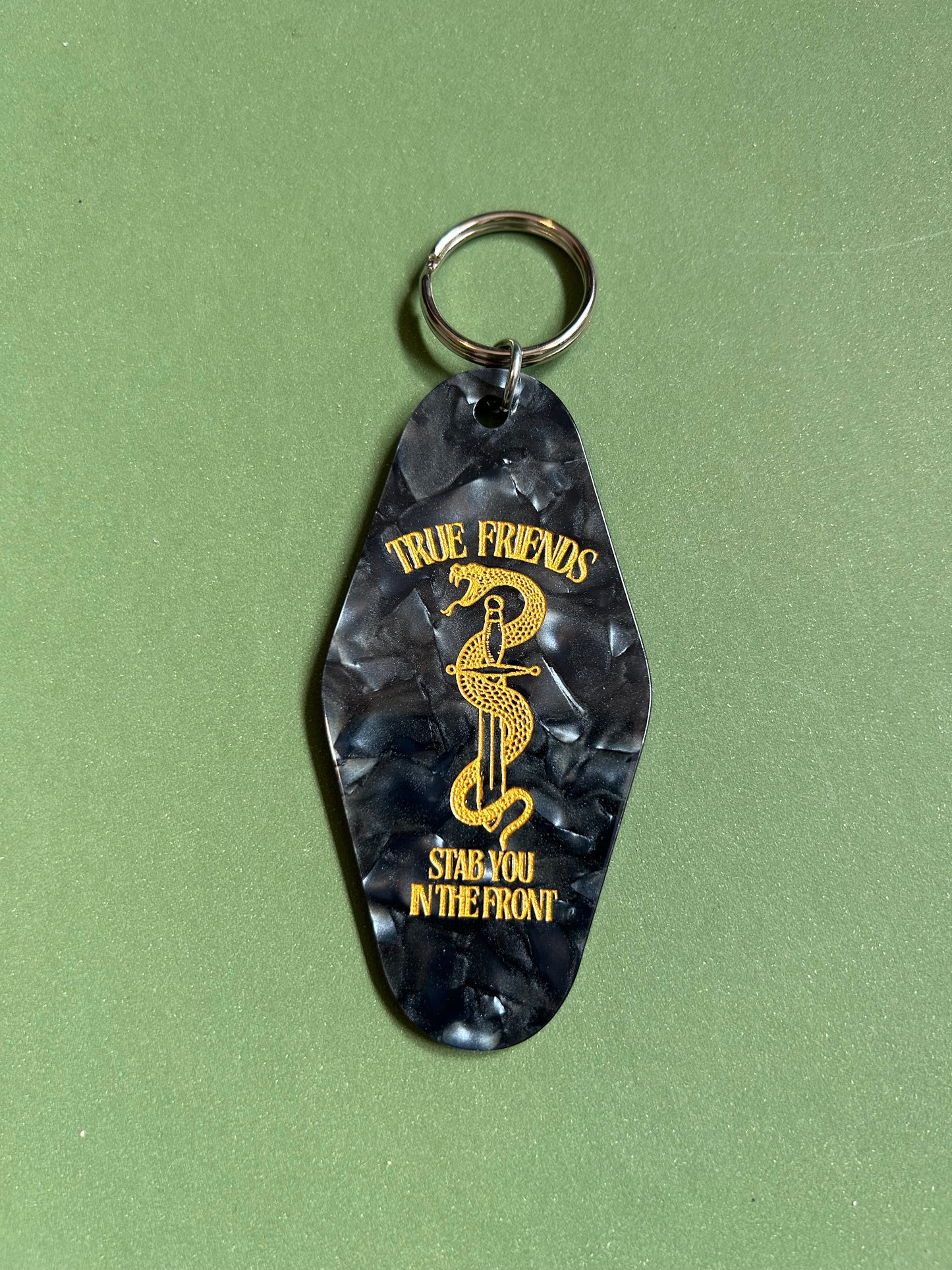 TRUE FRIENDS motel keyring