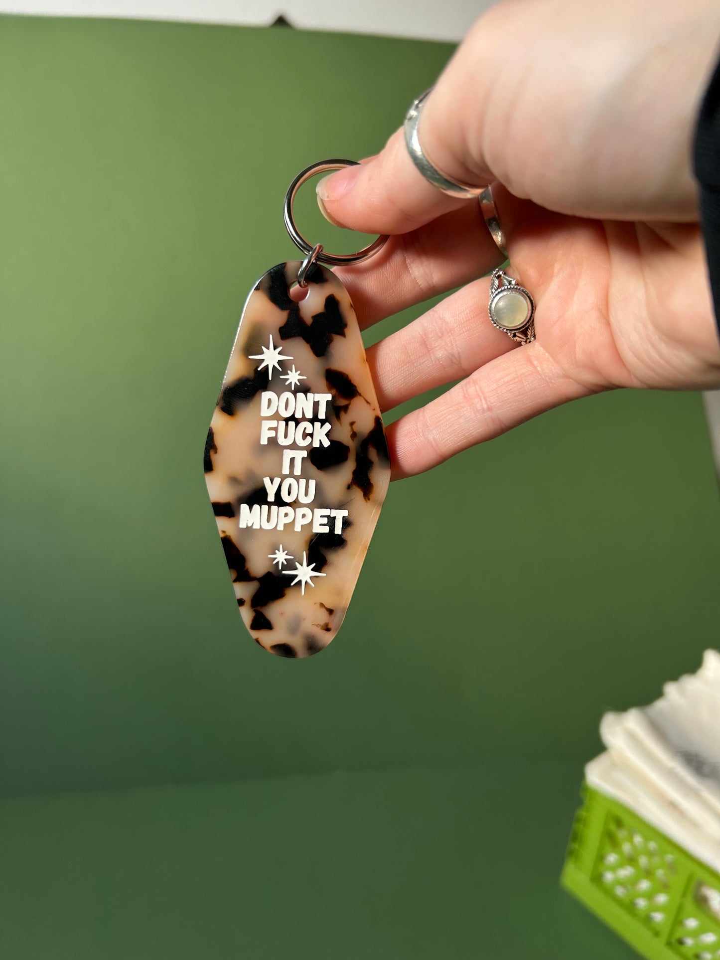 YOU MUPPET motel keyring