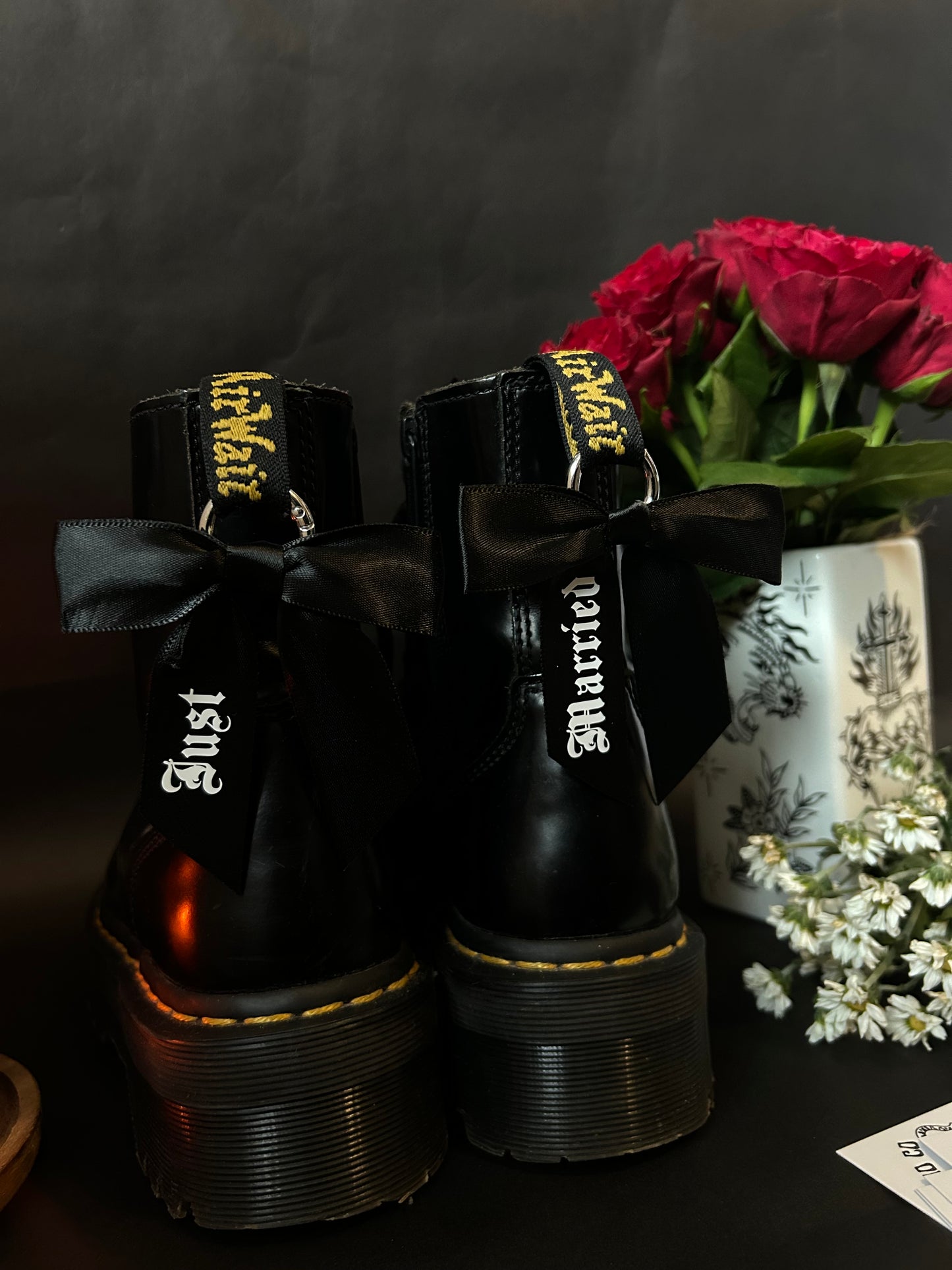 Just married boot charms