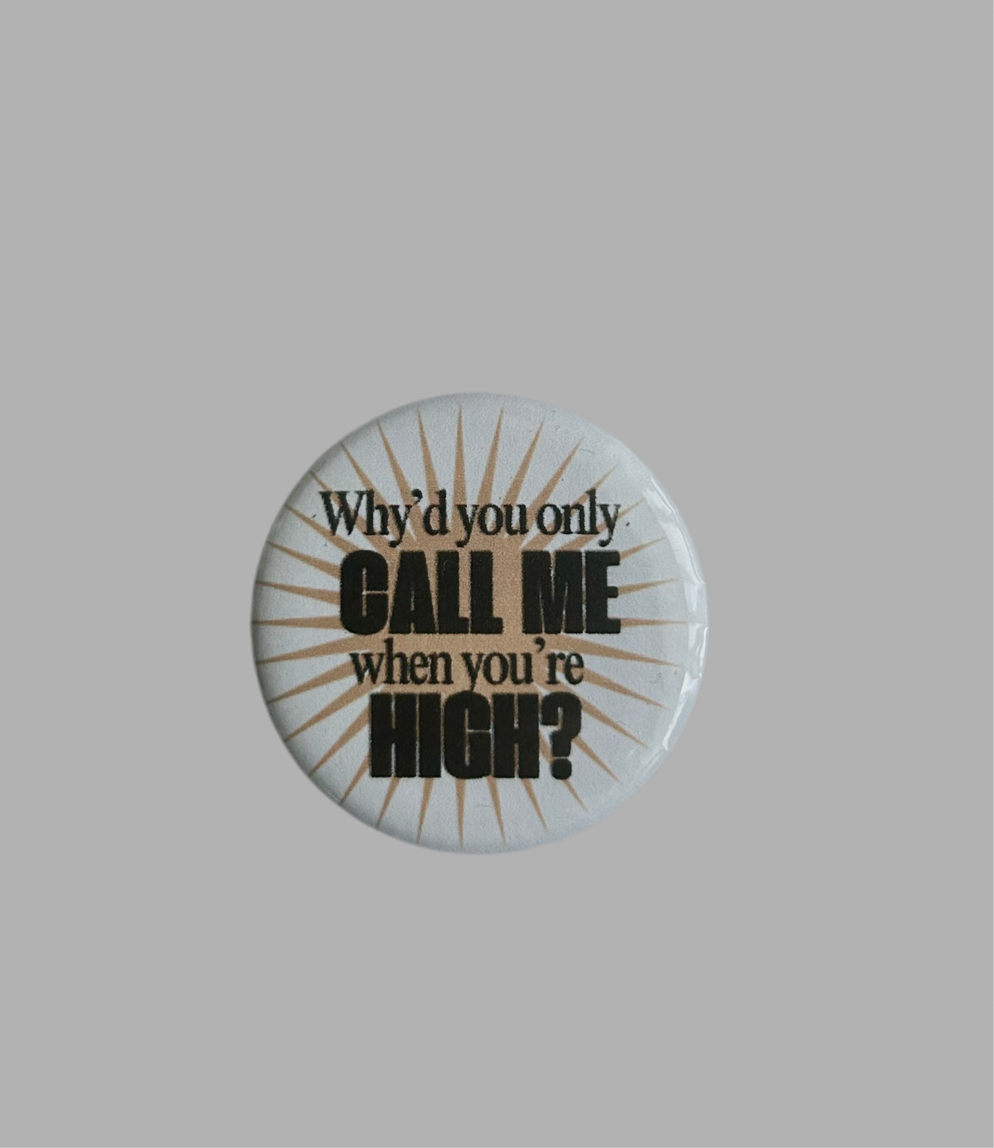 high pin badge