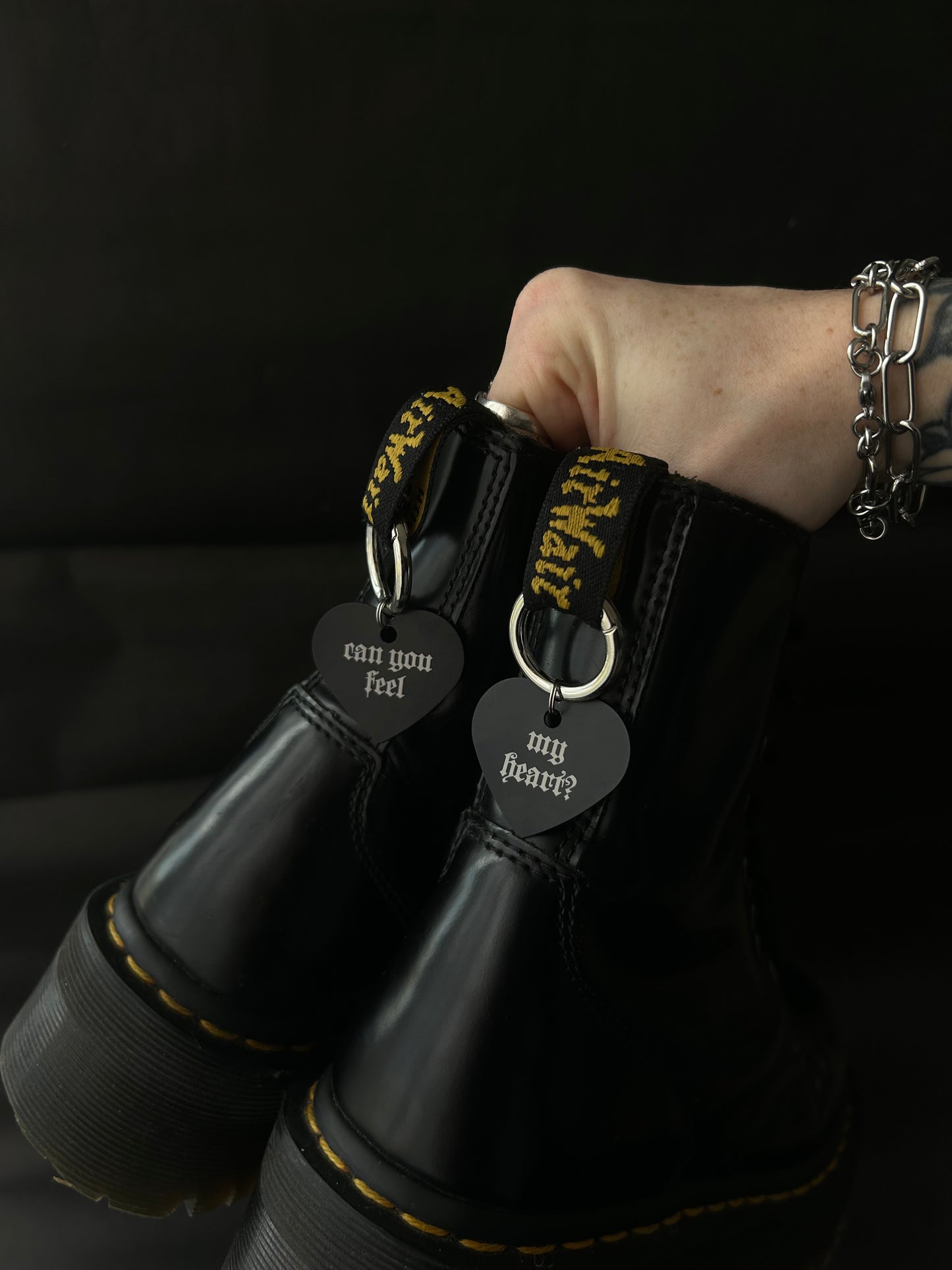 Feel me heart Boot charms