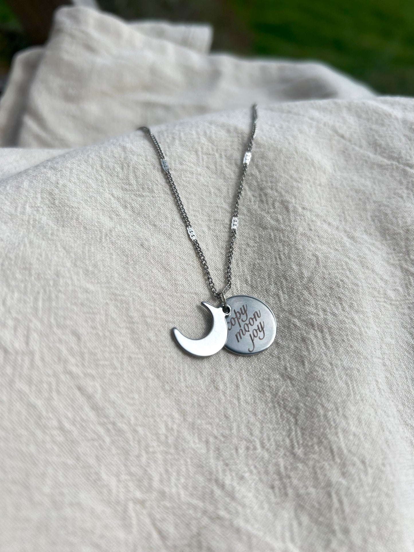 Pre order Moon joy necklace .