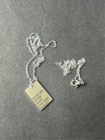 FOREVER silver necklace.