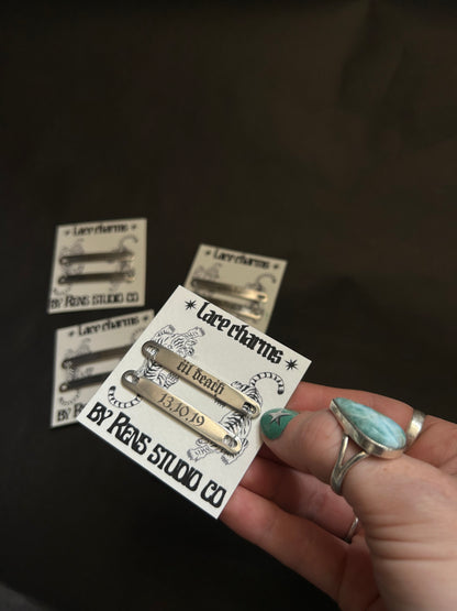 Custom Til death lace charms