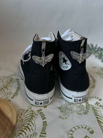 Moth Hi top shoe charms