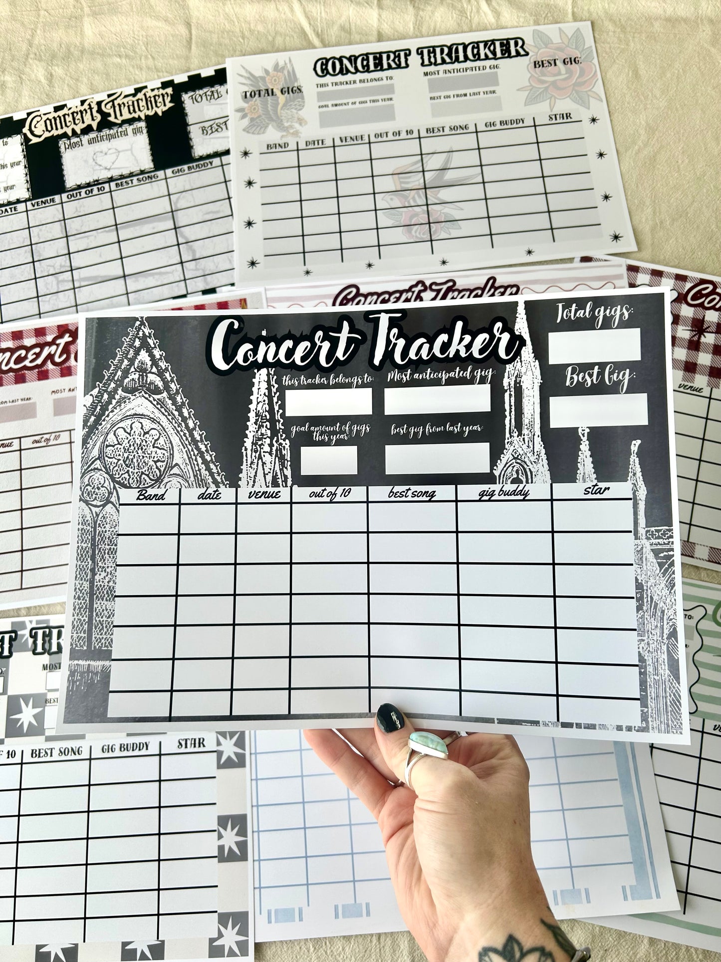 Concert trackers.