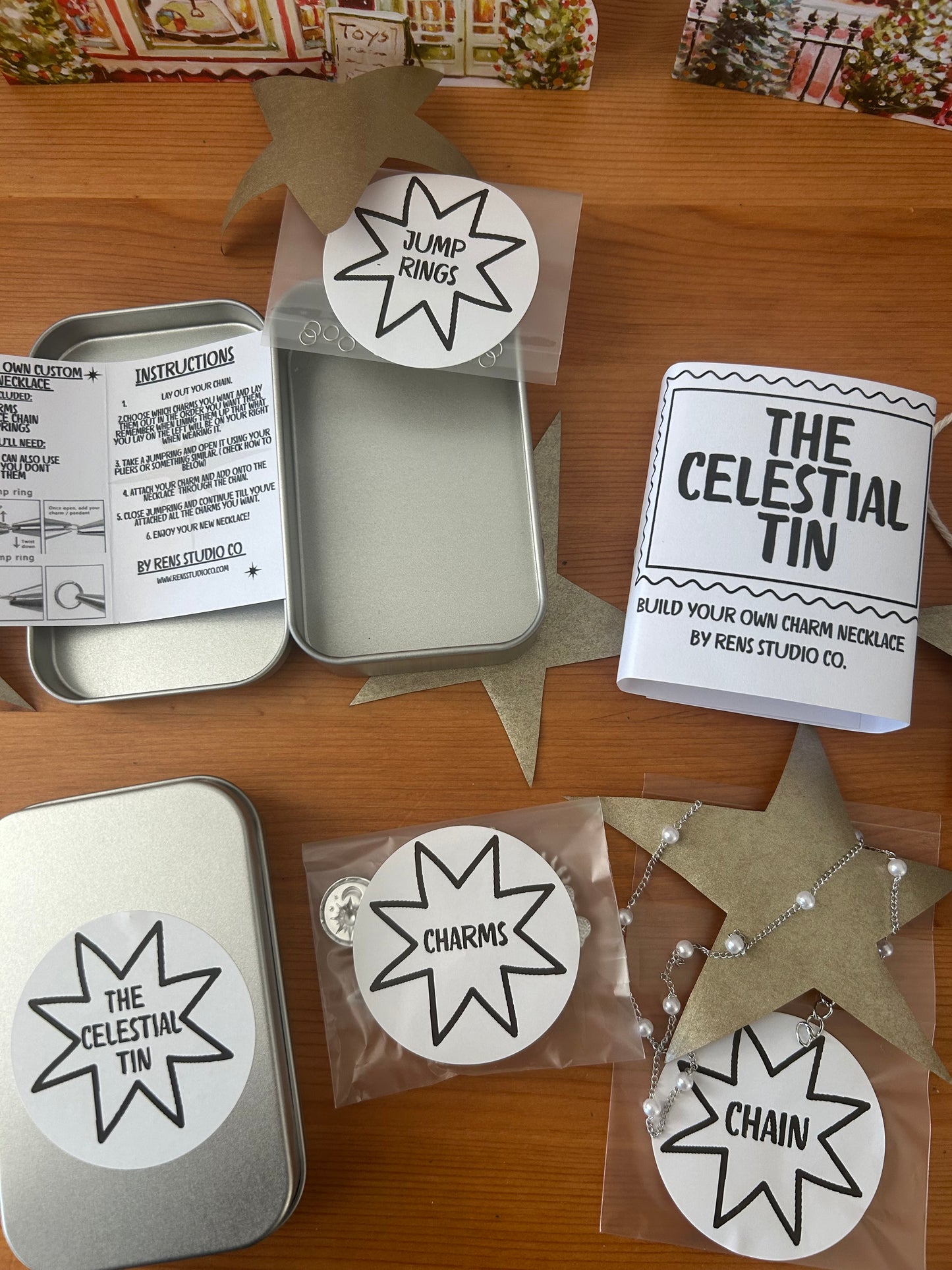 Celestial Tin - Build your own charm necklace.