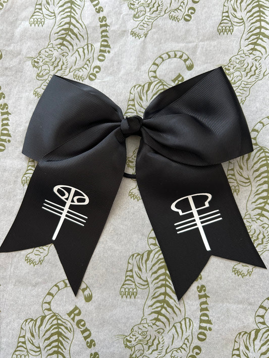 TOP black hair bow