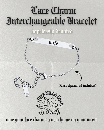 Hopelessly Devoted Bracelet Connecter for Lace charms