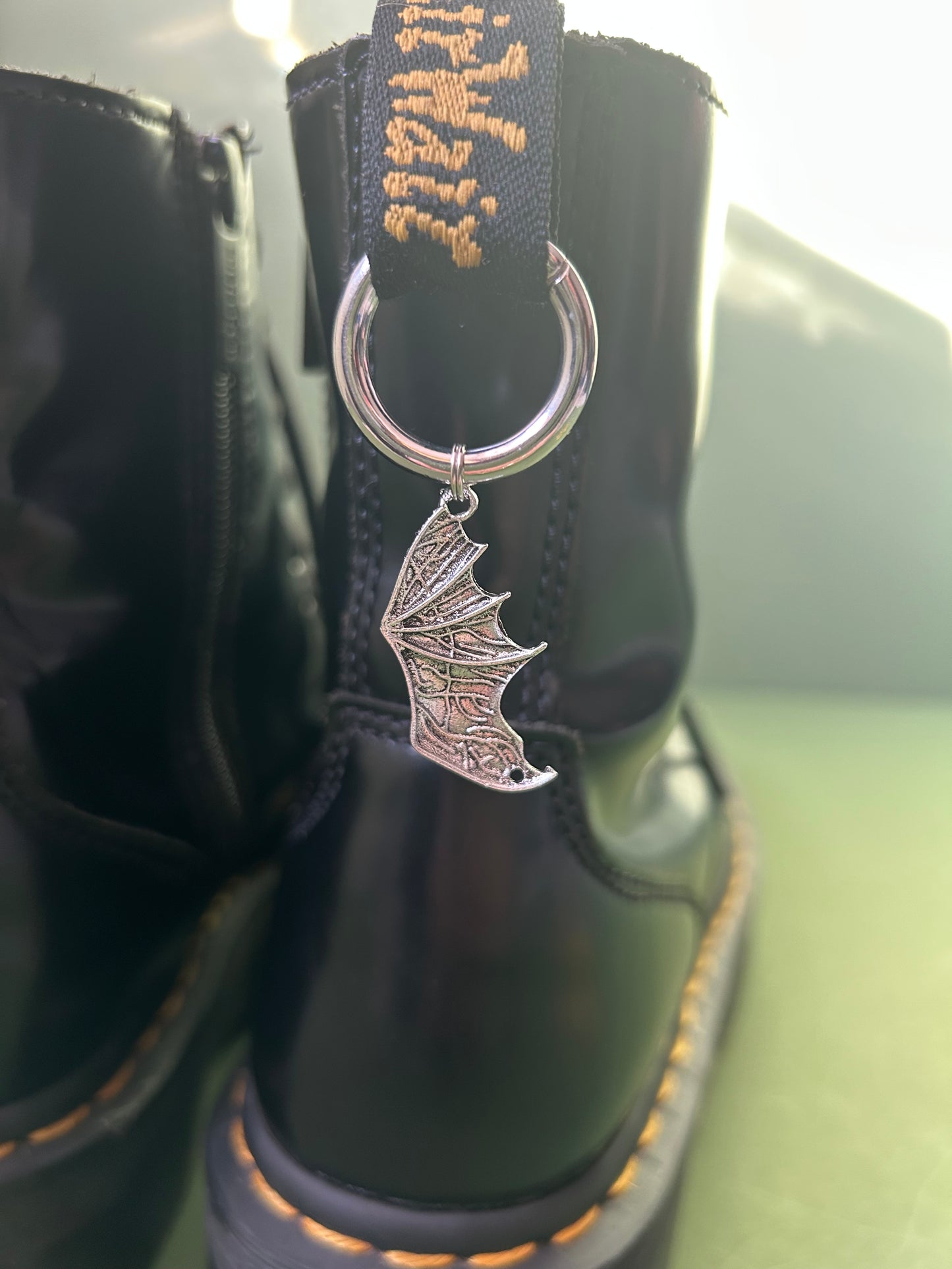 Bat wings boot charms