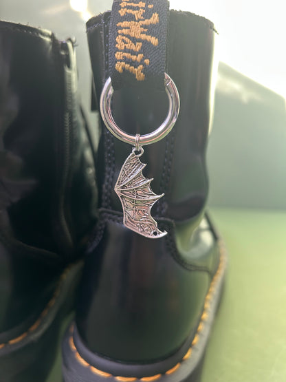 Bat wings boot charms
