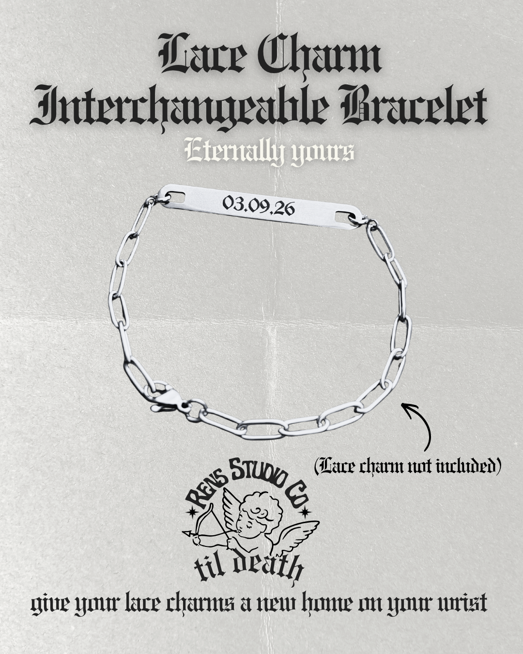 Eternally Yours Bracelet Connecter for Lace charms