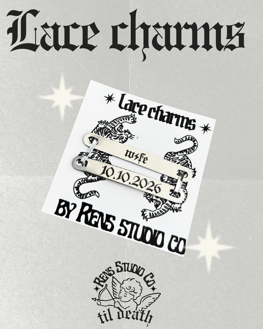 w⚡︎fe custom date lace charms