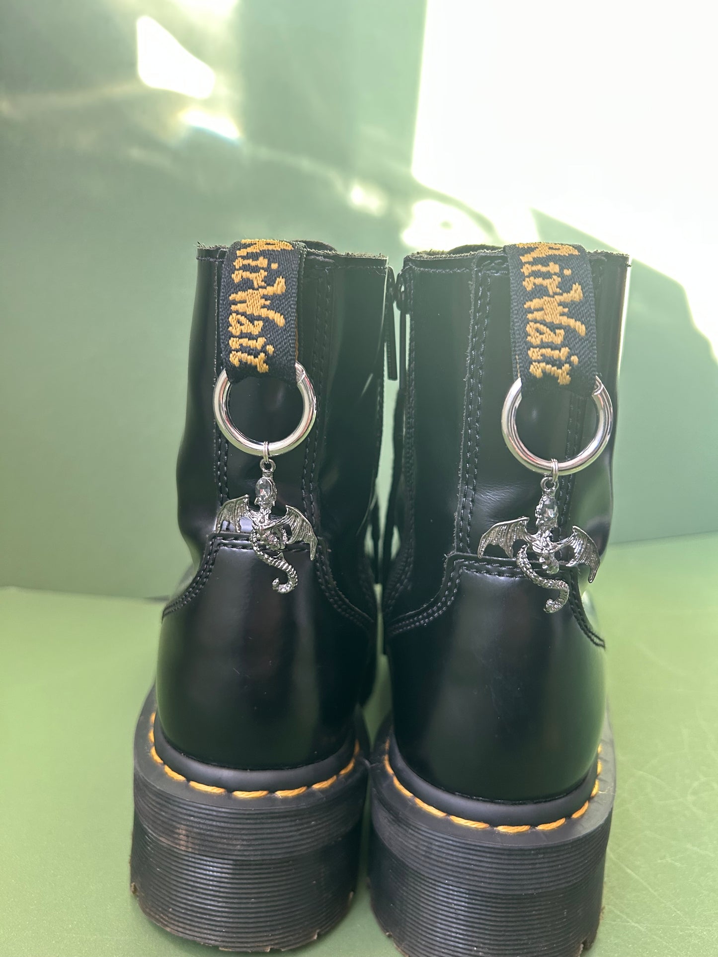 black dragon boot charms