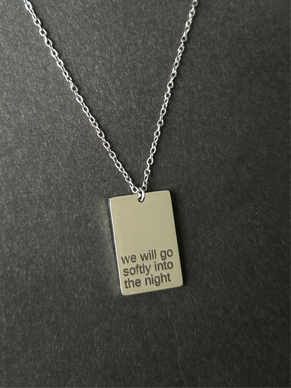 SOFLTY silver necklace.