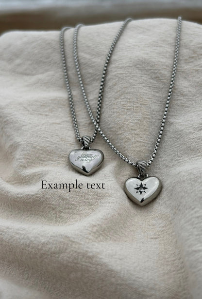 Pre order Custom Engraved star necklace