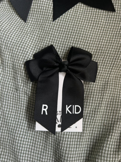 R kid Mini black hair bow clip