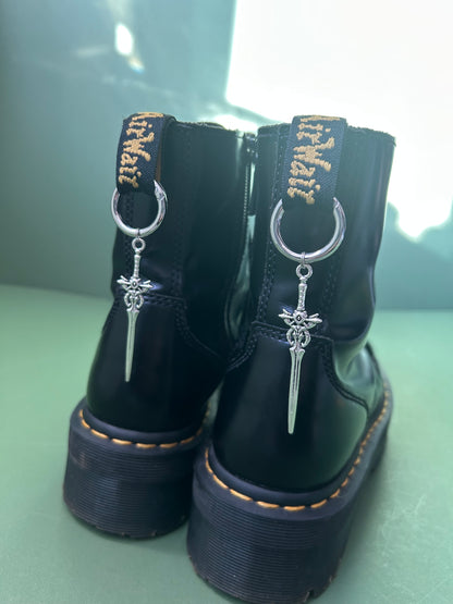 large dagger boot charms