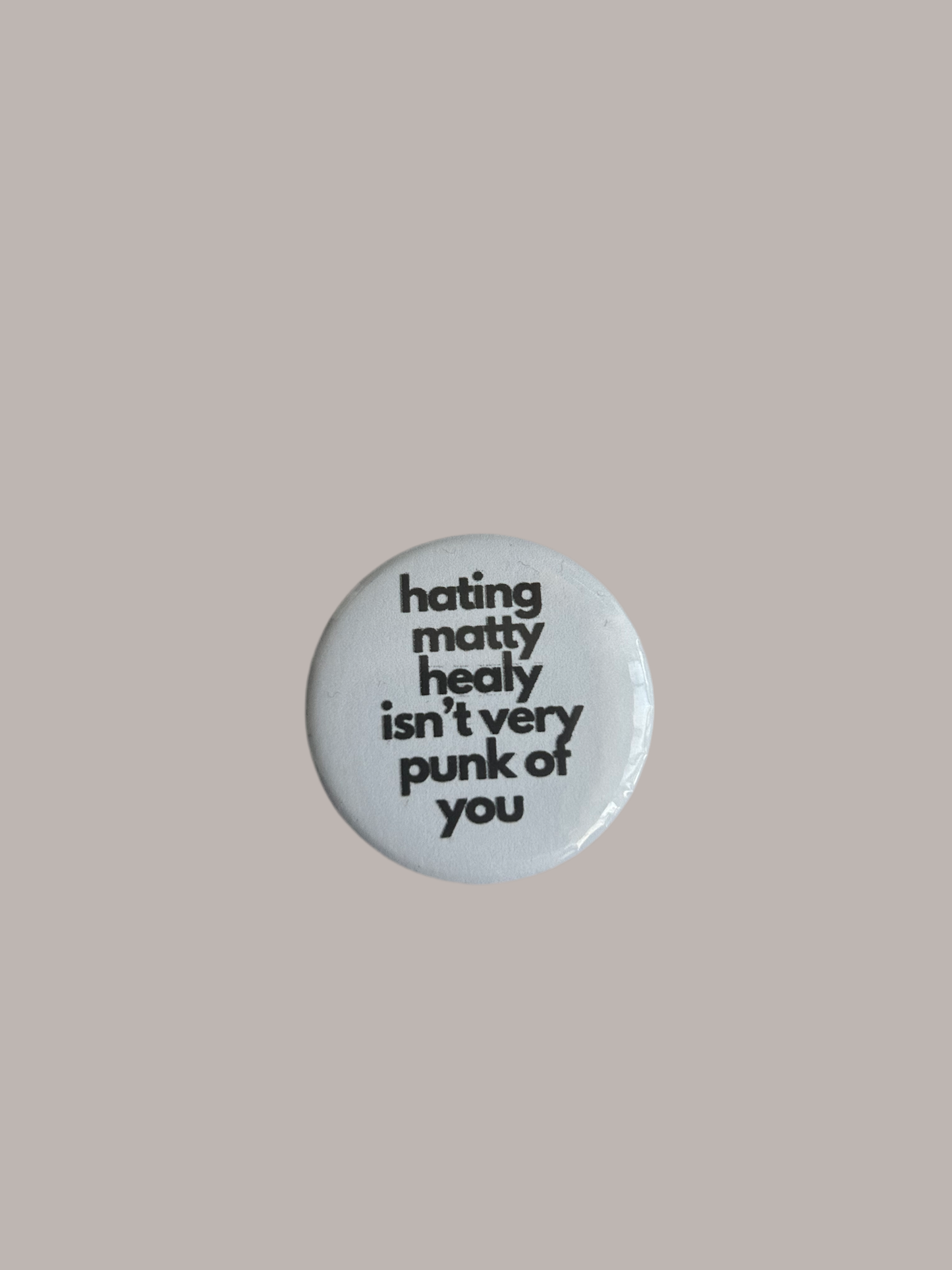 Healy pin badge