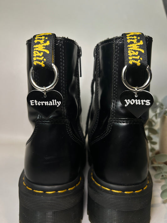 Eternally yours boot charms