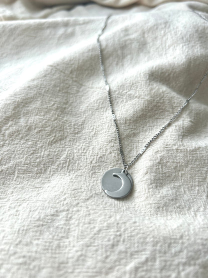 Pre order Custom Engraved moon necklace