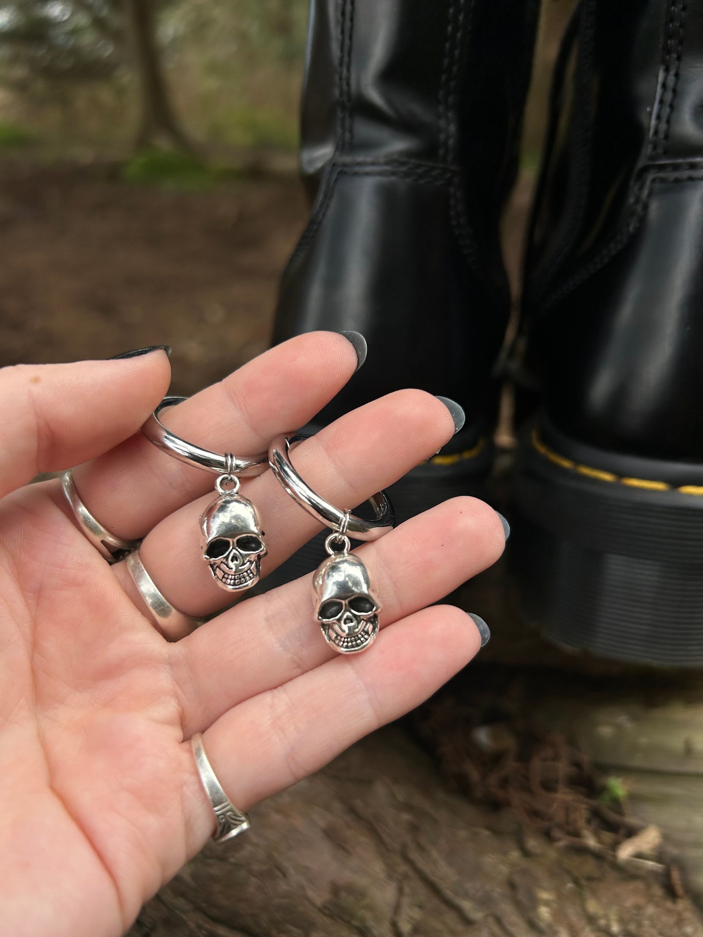 skull boot charms