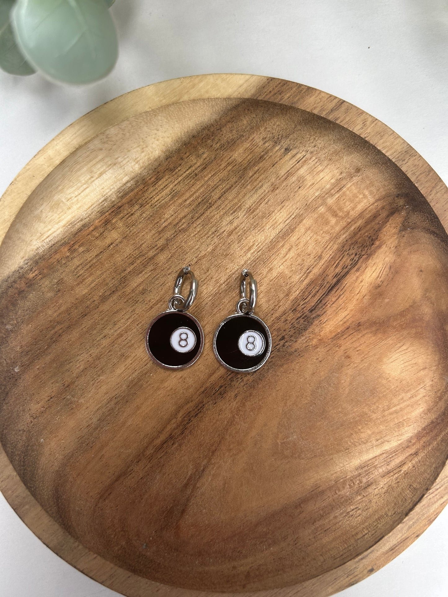 8 ball earrings