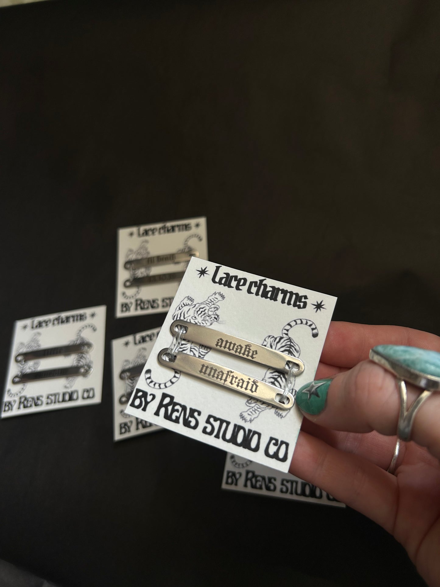 Unafraid lace charms