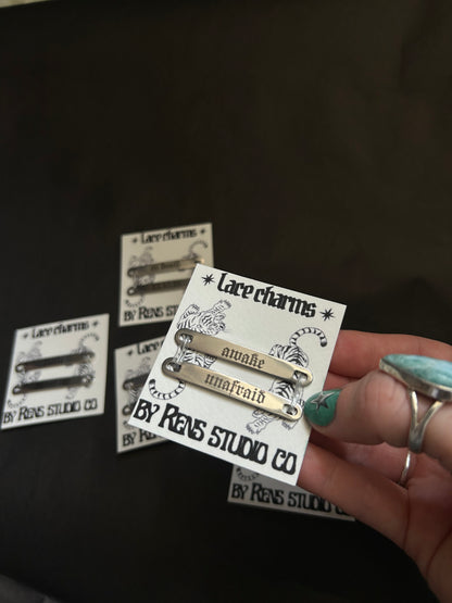Unafraid lace charms
