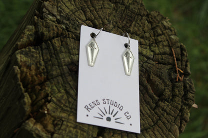 coffin earrings