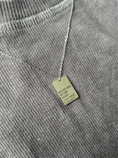 FOREVER silver necklace.