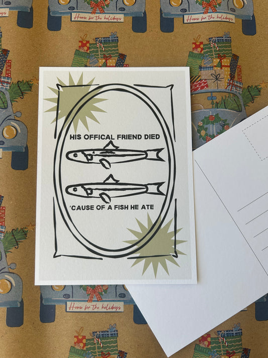 Fish he ate Postcard