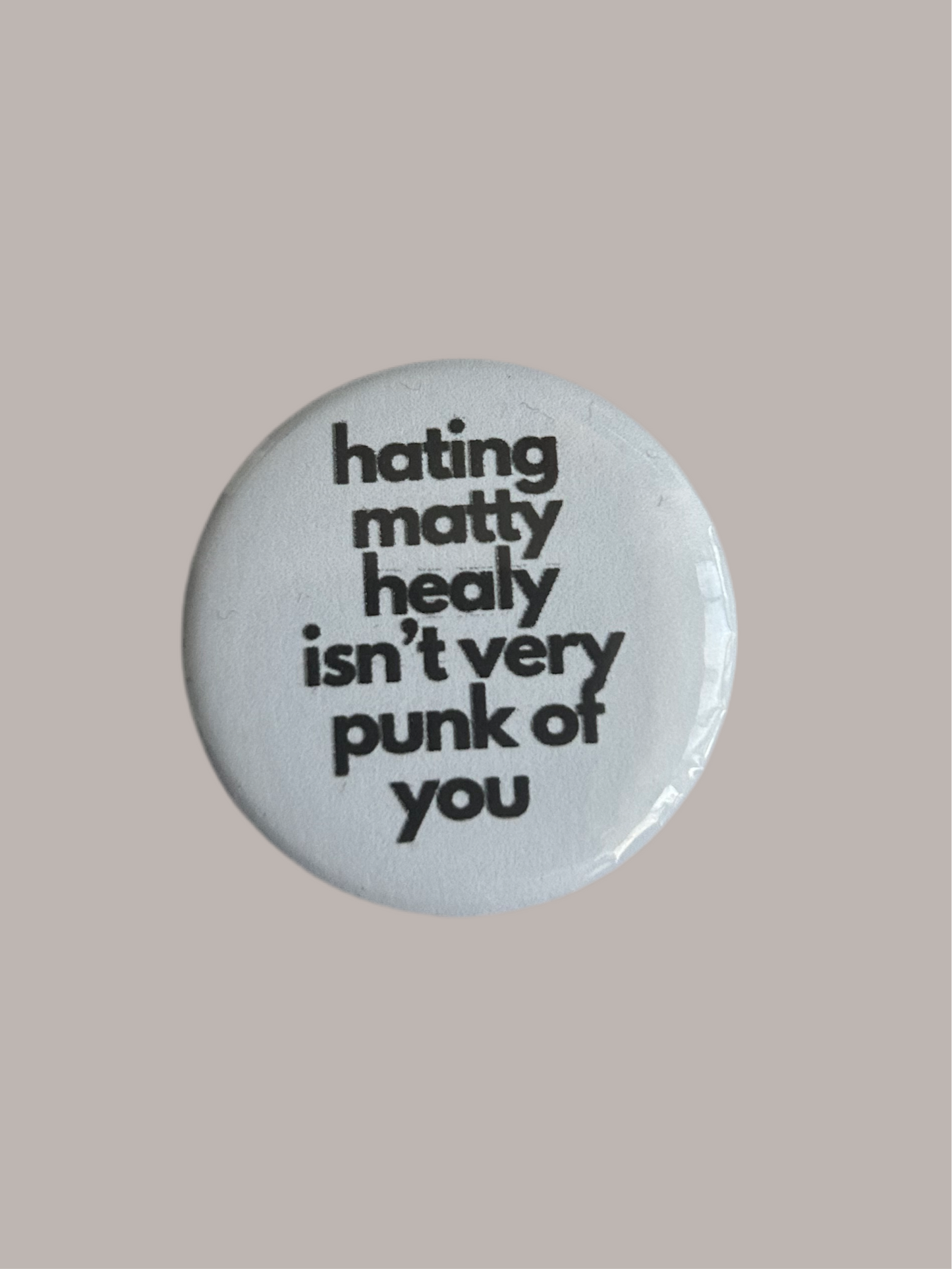 Healy pin badge