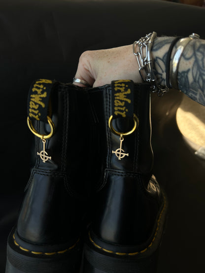 Gold CRUCIFIX boot marten charms