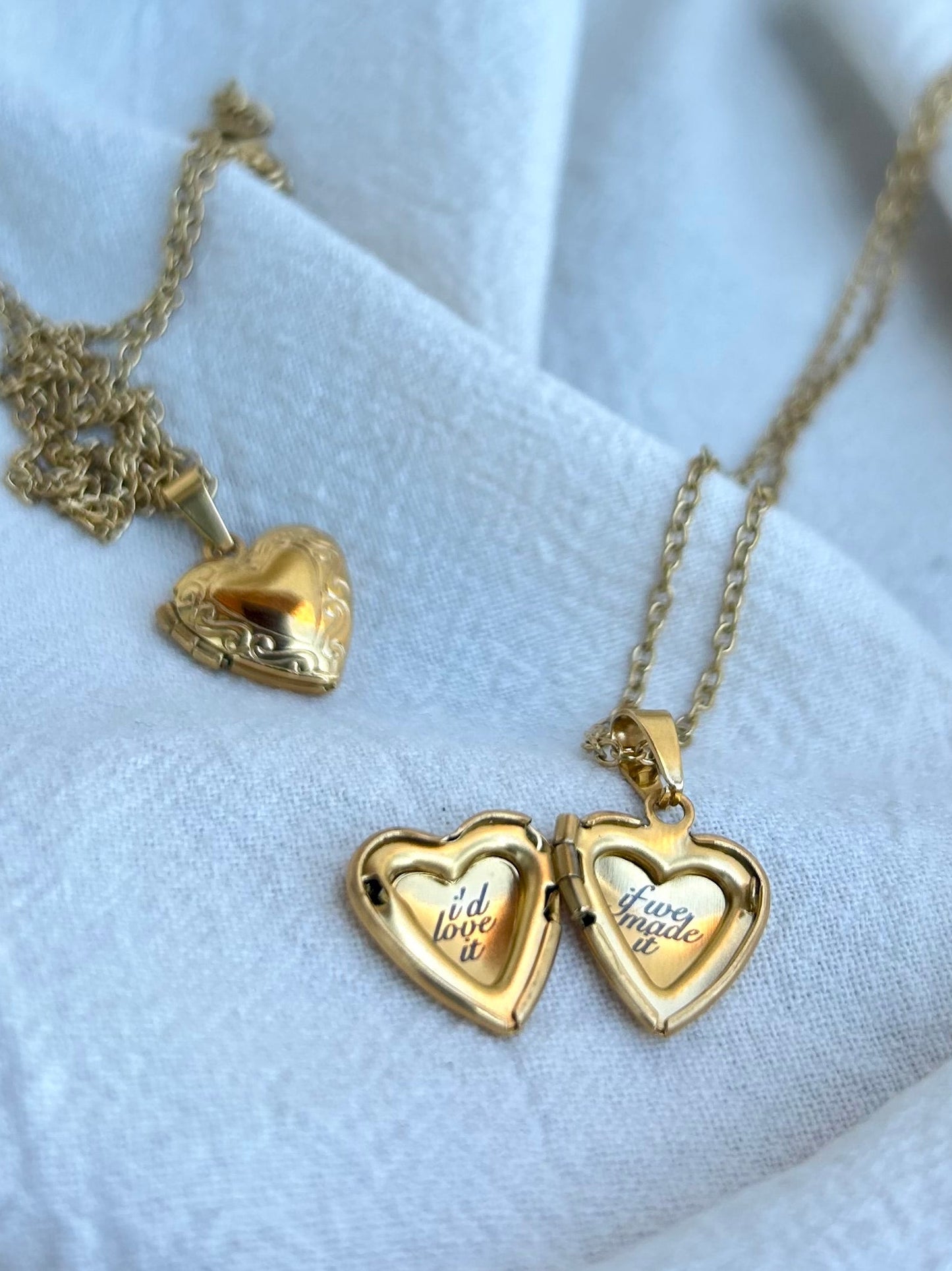Pre order Gold  Hidden message Locket.