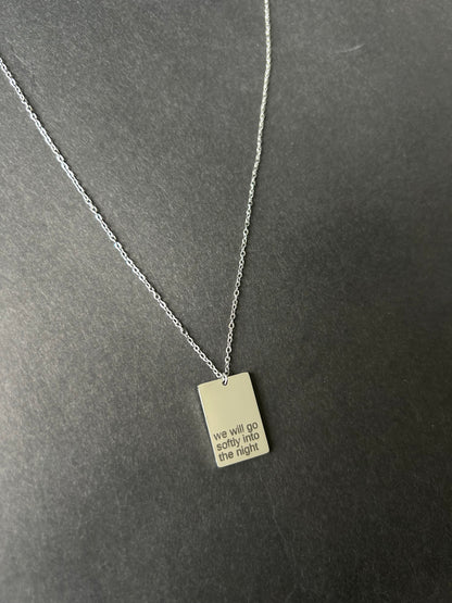 SOFLTY silver necklace.