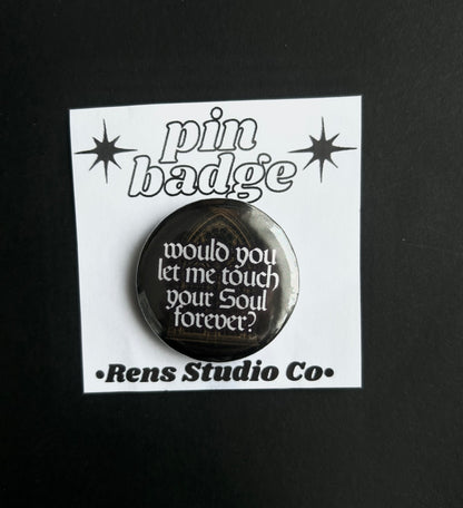 life eternal pin badge