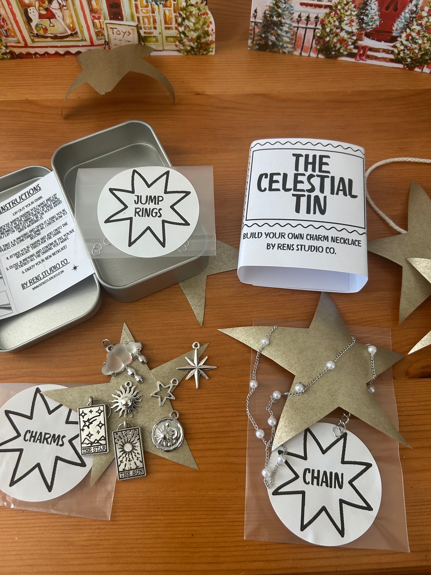Celestial Tin - Build your own charm necklace.
